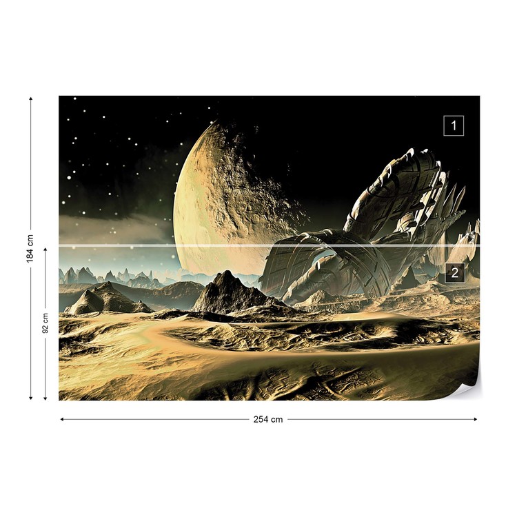 Planets Galaxy Outer Space Wall Paper Mural Buy At Europosters