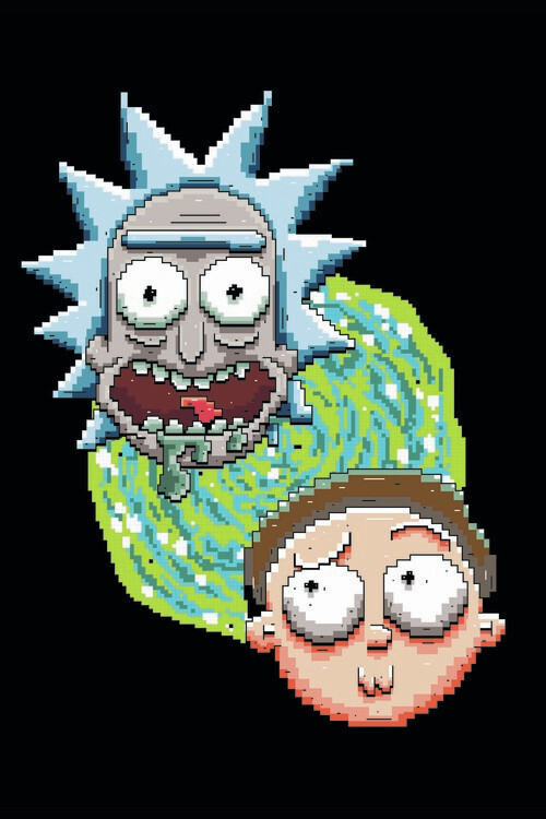 Wallpaper Mural Rick and Morty - Iconic Duo