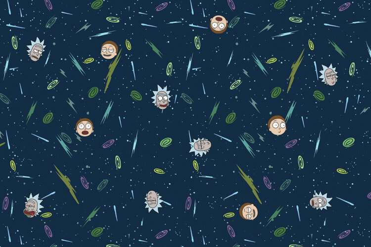 Wallpaper Mural Rick and Morty - Space
