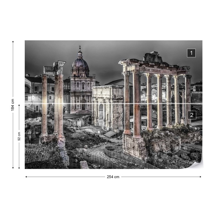 Roman Forum Rome Ancient Ruins Wall Paper Mural Buy At Europosters