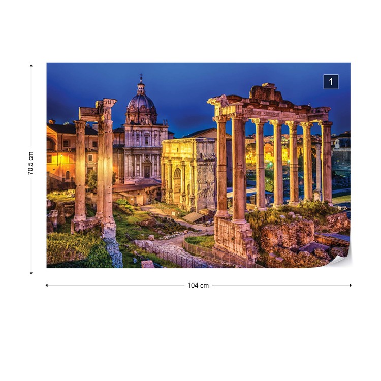 Roman Forum Rome Ancient Ruins Wall Paper Mural Buy At Europosters