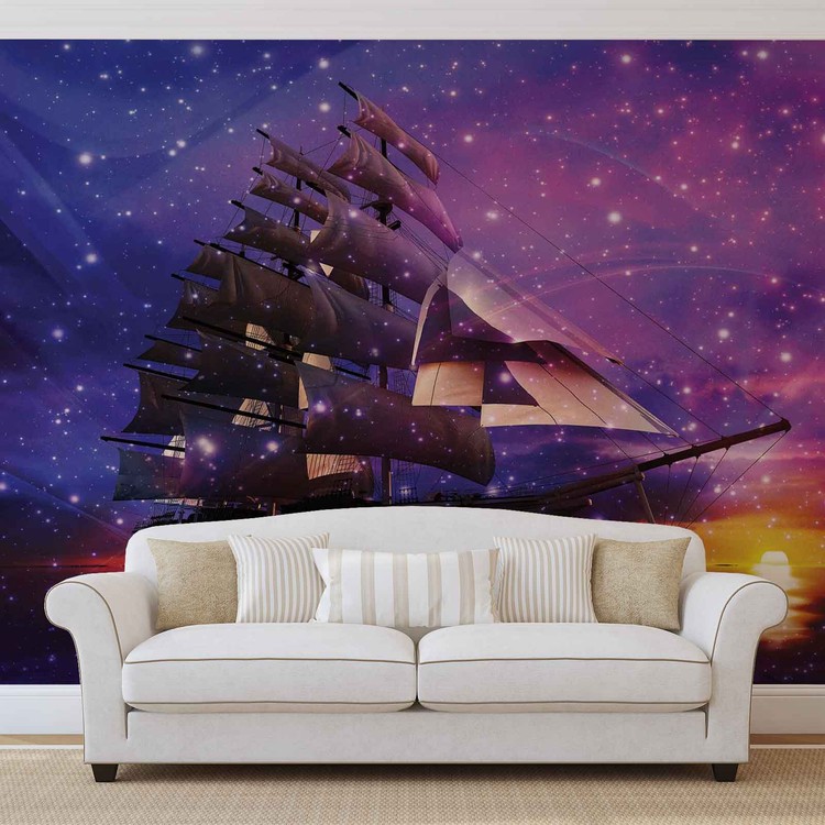 Sailing Ship Wall Paper Mural Buy at EuroPosters
