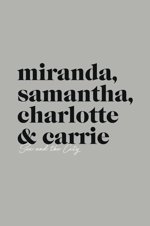 Wall Mural Sex and The City - Names