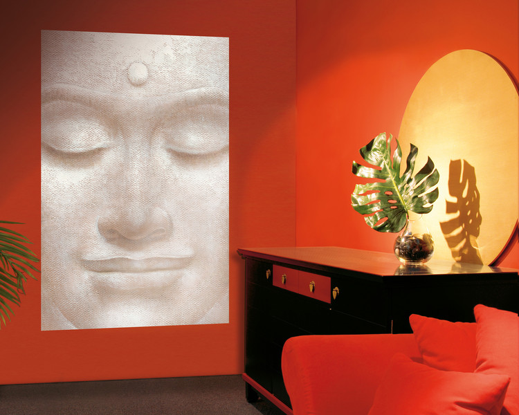 SMILING BUDDHA - wei ying wu Wallpaper Mural