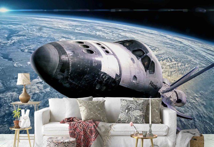 bedroom space shuttle in space