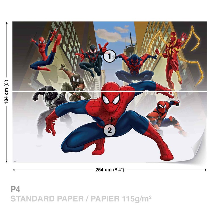 Spiderman Marvel Wall Paper Mural | Buy at EuroPosters