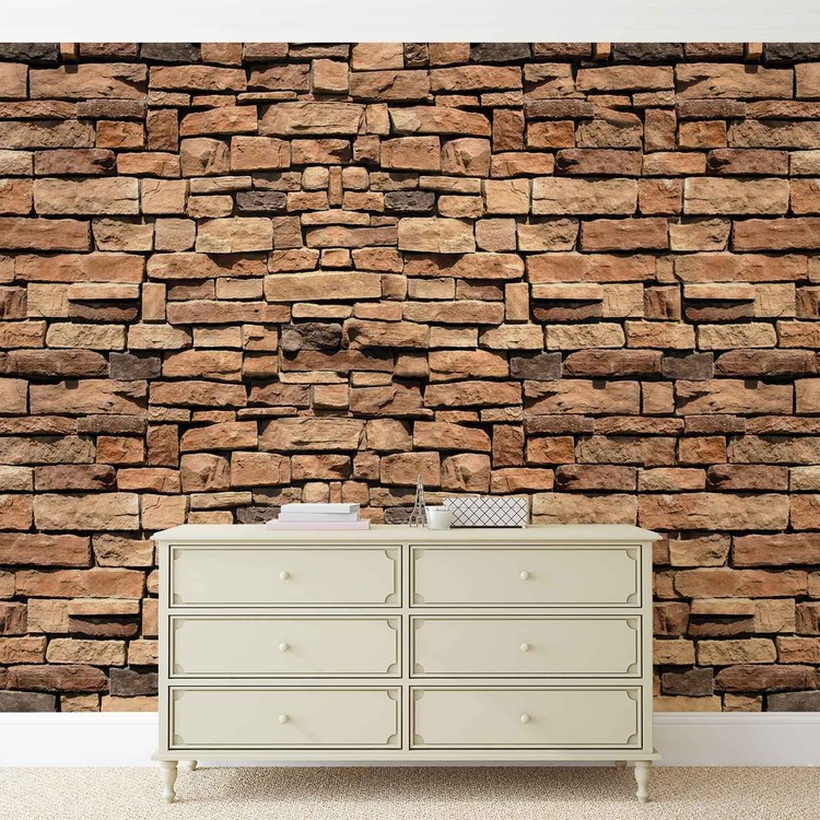 Stone Wall Wallpaper Mural