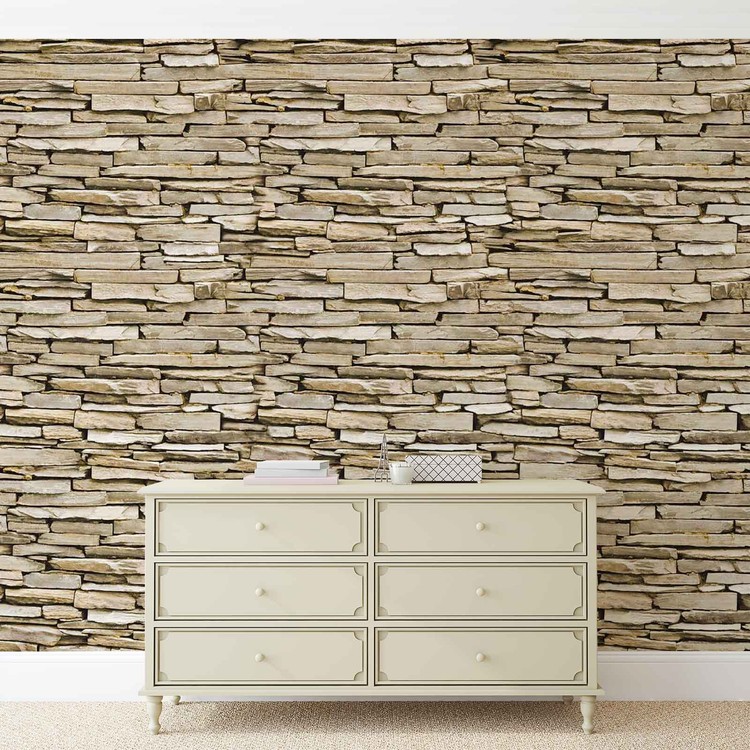 Stone Wall Wall Paper Mural Buy At Europosters