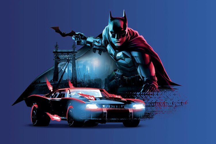 Wallpaper Mural The Batman in Gotham City
