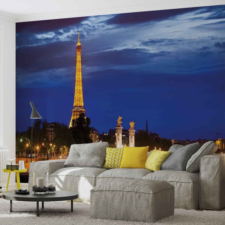 The Eiffel Tower Wall Paper Mural | Buy at EuroPosters