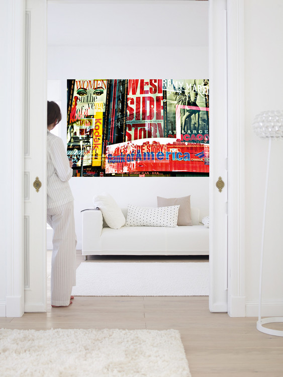TIMES SQUARE NEON STORIES Wall Mural | Buy online at Europosters