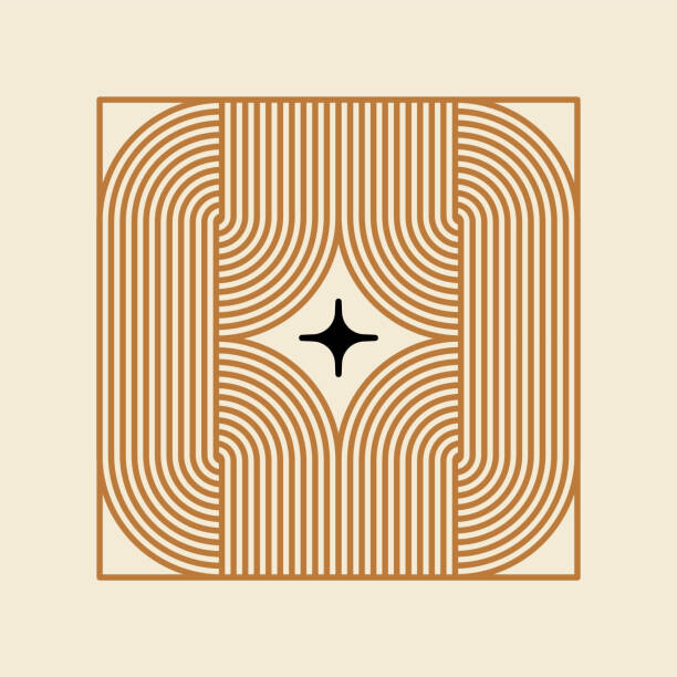 Ταπετσαρία Vector minimal geometric illustrations set -