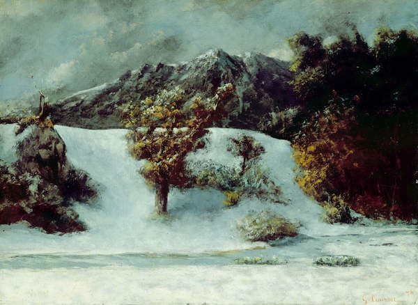 Wallpaper Mural Winter Landscape With The Dents Du Midi, 1876