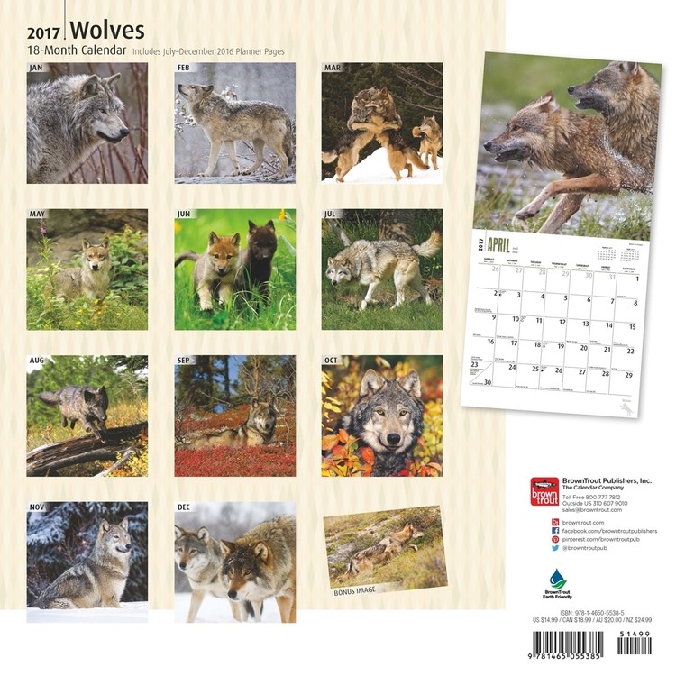 Calendar 2021 Wolves