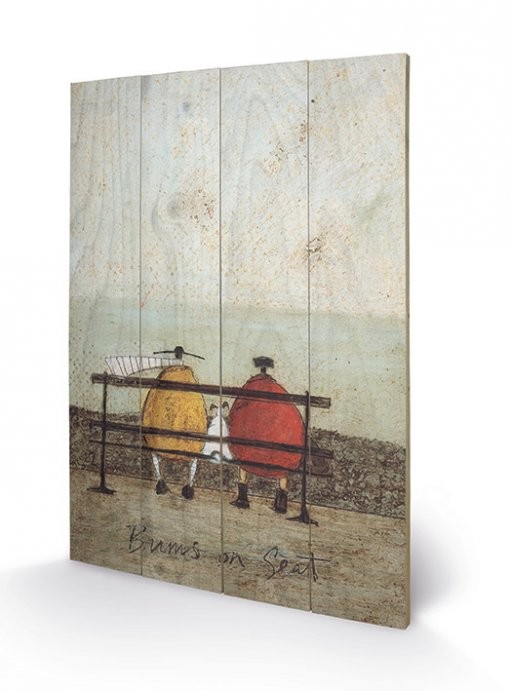 Sam Toft - Bums on Seat Wooden Art