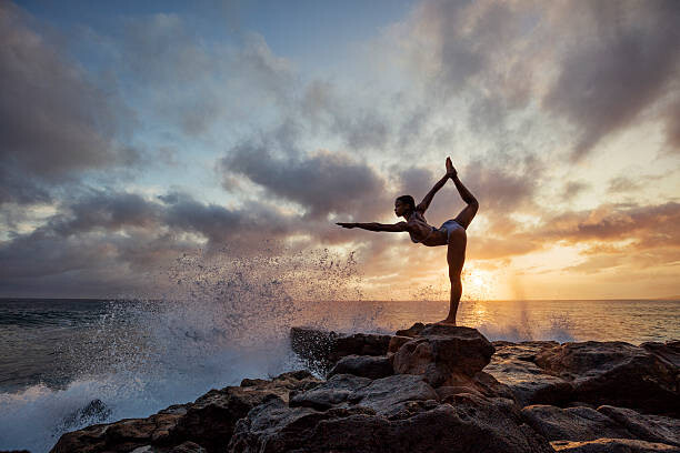 Αυτοκόλλητο Yoga dance pose