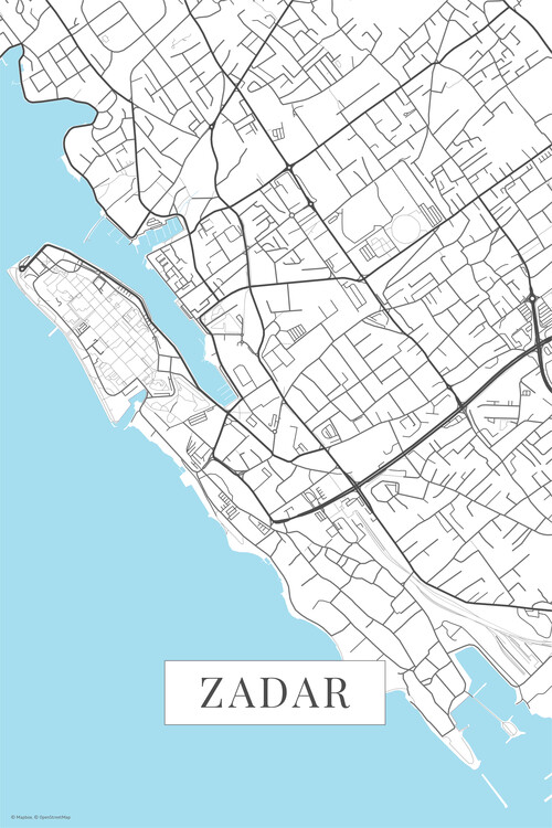 Sticker Zadar white