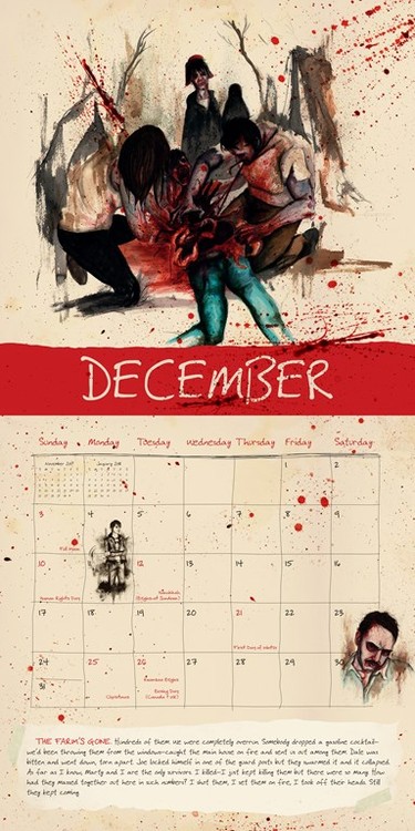 Calendar 2021 Zombie