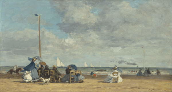 Αφίσα Beach at Trouville, 1864-5