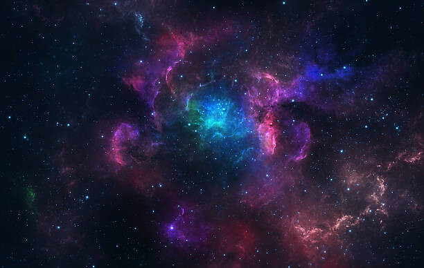 Αφίσα Blue and pink nebula