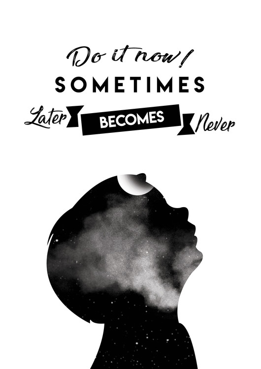 Αφίσα Do it now - White