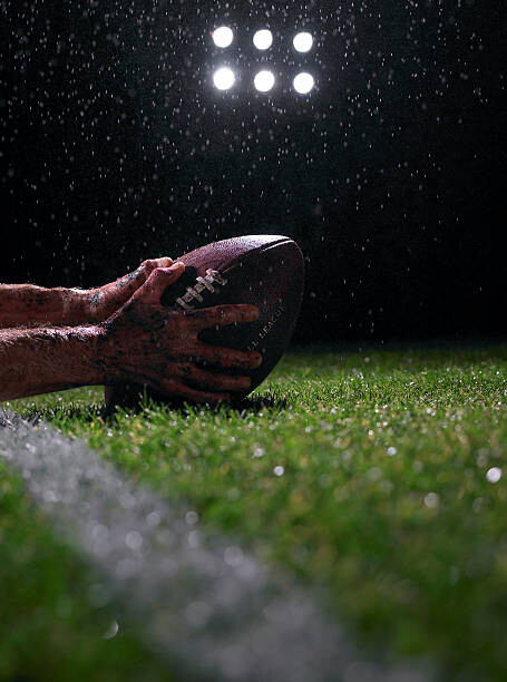 Αφίσα Hands of american football player with