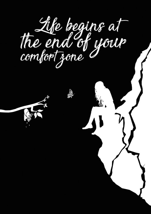 Αφίσα Life begins - Black