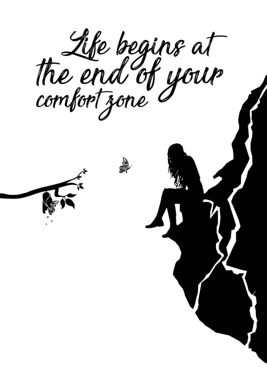 Αφίσα Life begins - White