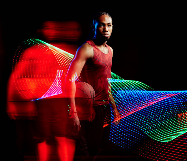 Αφίσα Man moves with basket ball