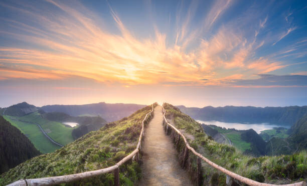 Αφίσα Mountain landscape Ponta Delgada island, Azores