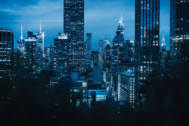 Αφίσα New York City, blue hour in Manhattan