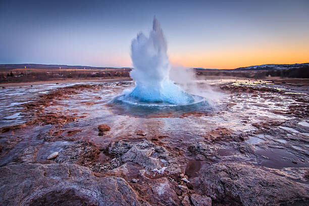 Αφίσα Spectacular geotermal eruption of Gullfoss Geysir