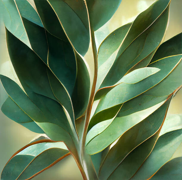 Αφίσα Texture Of Green Eucalyptus Leaves