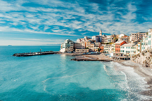 Αφίσα View of Bogliasco, Italy