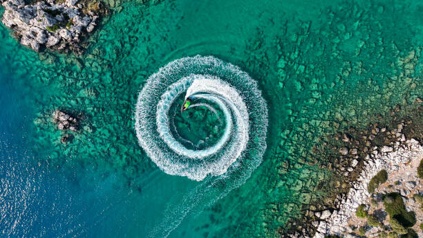 Αφίσα Zoom out amazing aerial view of