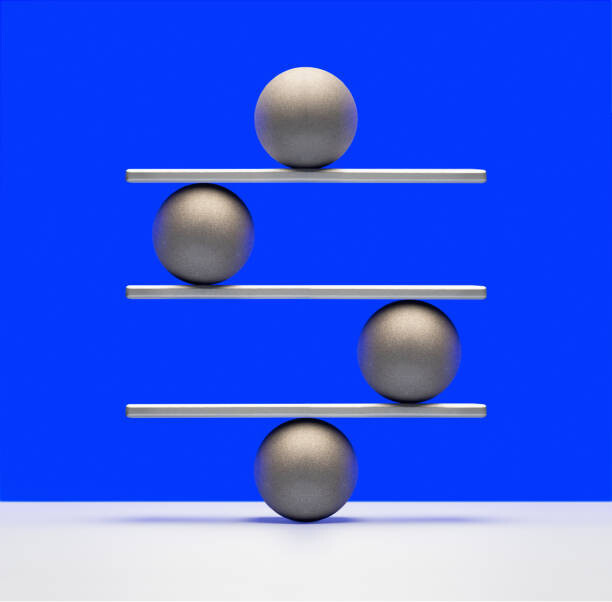 Εκτύπωση καμβά Balance concept with balls