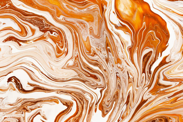 Εκτύπωση καμβά Caramel, cream dynamic and fluid raster