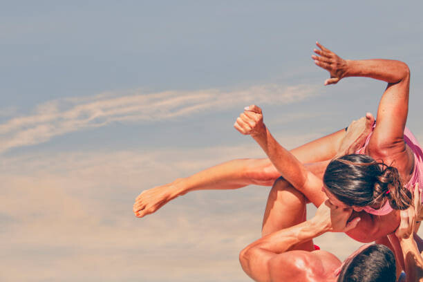 Εκτύπωση καμβά Close up of a young sporty