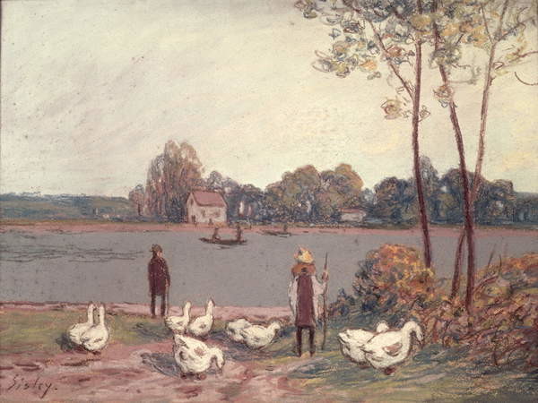 Εκτύπωση καμβά On the Banks of the Loing