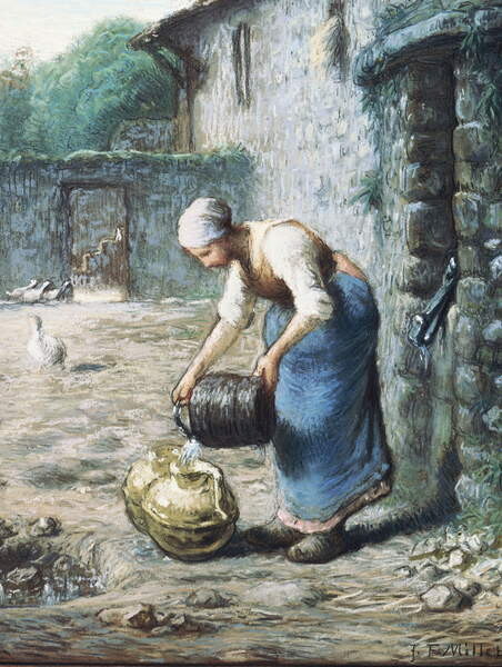 Εκτύπωση καμβά The woman at the well