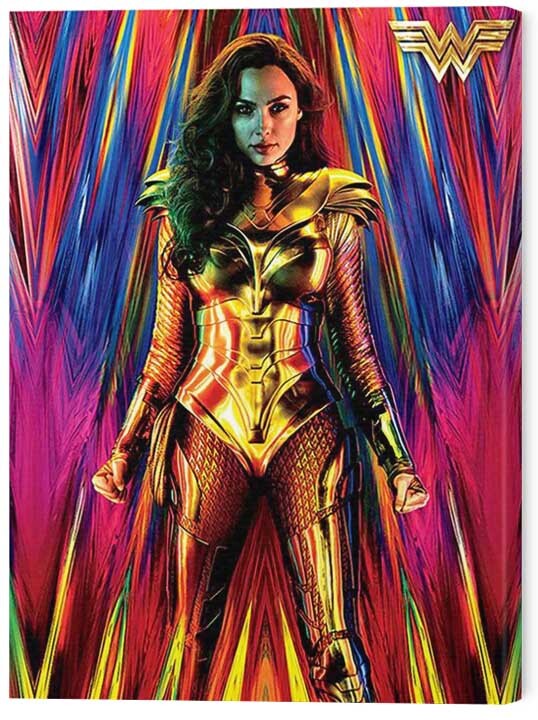 Εκτύπωση καμβά Wonder Woman 1984 - Neon Static