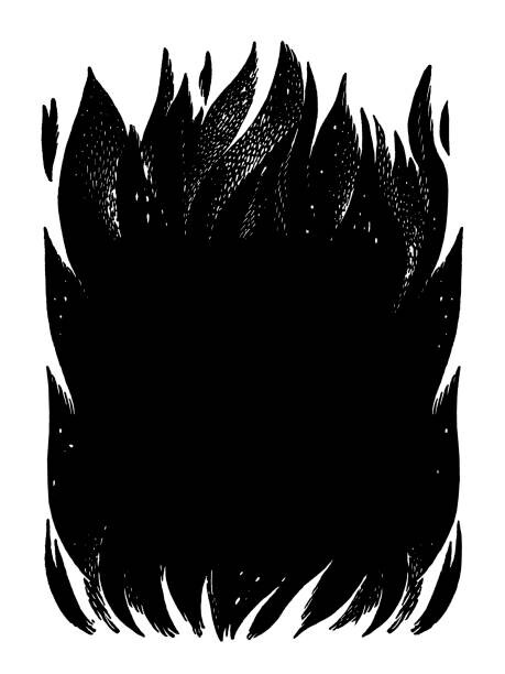 Картината върху платно Dark Flames