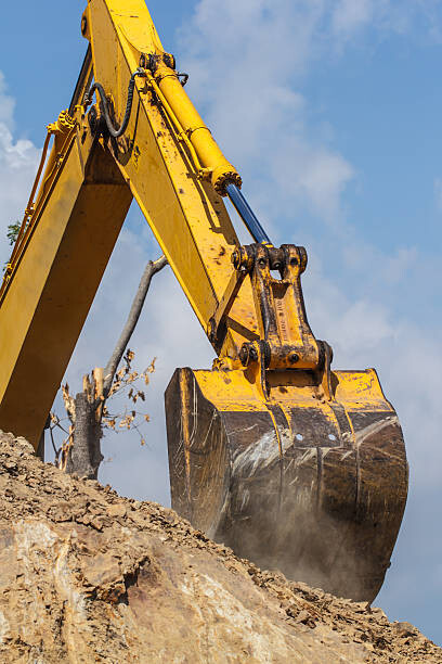 Картината върху платно large excavator