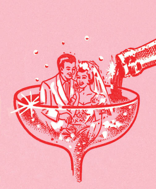 Картината върху платно Love is a martini