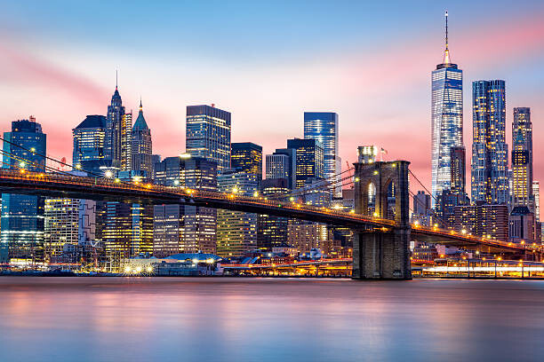 Картината върху платно Lower Manhattan skyline