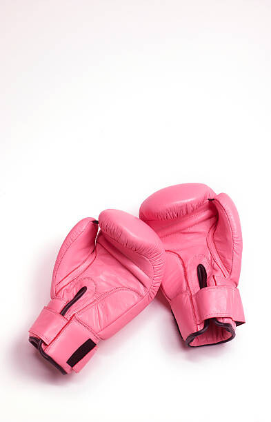 Картината върху платно Pink woman's boxing gloves