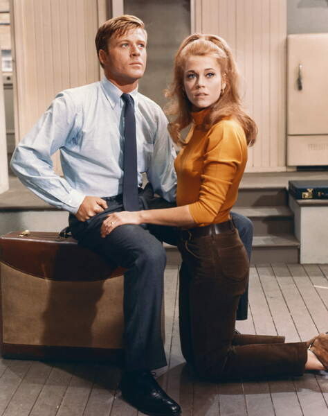 Картината върху платно Robert Redford And Jane Fonda, Barefoot In The Park 1967 Directed By Gene Sachs