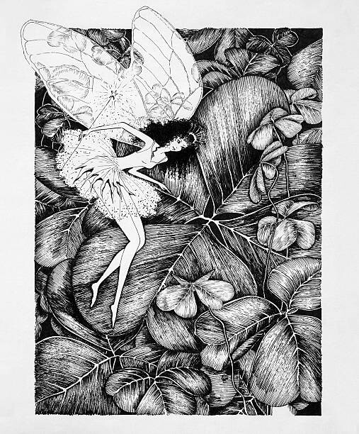 Фотошпалери Fairy on Clover Leaf Original Artwork