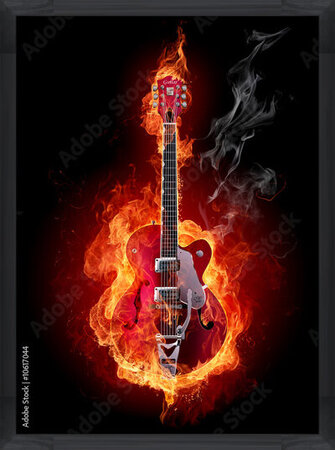 фотографія Fire guitar