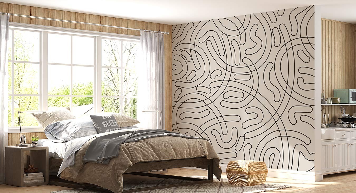 Papier peint autocollant Guy  Bedroom wall designs, Small room